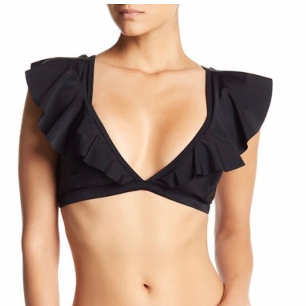 Sam Edelman Ruffled Bikini Top